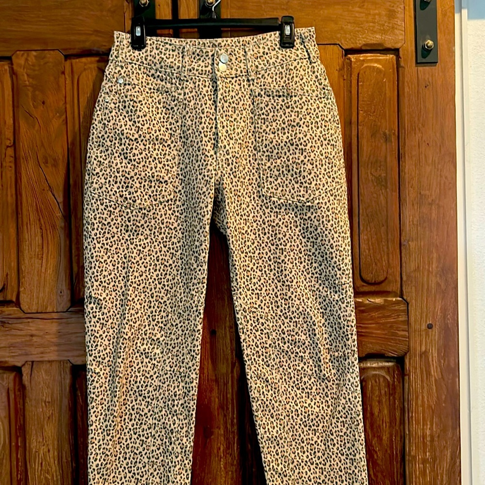 Anthropologie Wanderer Animal Print Jeans